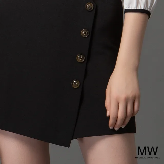 【MAGIQUE WARDROBE】A字排釦褲裙(2色)