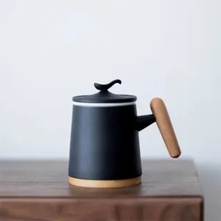 【茶几王Living Art】人文系列/泡茶杯/耐熱玻璃杯/泡茶器/泡茶壺 400ml(三色任選/辦公室杯/茶水分離杯)