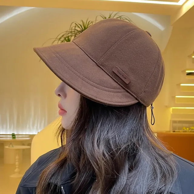 【I.Dear】韓國網紅同款復古休閒寬簷棉質素顏帽鴨舌帽(4色)