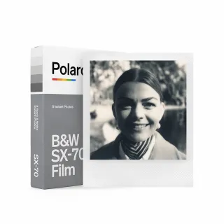 【Polaroid 寶麗來】SX-70黑白色白框相紙(D7F2)