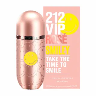 【Carolina Herrera】212 VIP粉紅香檳- 微笑限量款女性淡香精 80ml(專櫃公司貨)