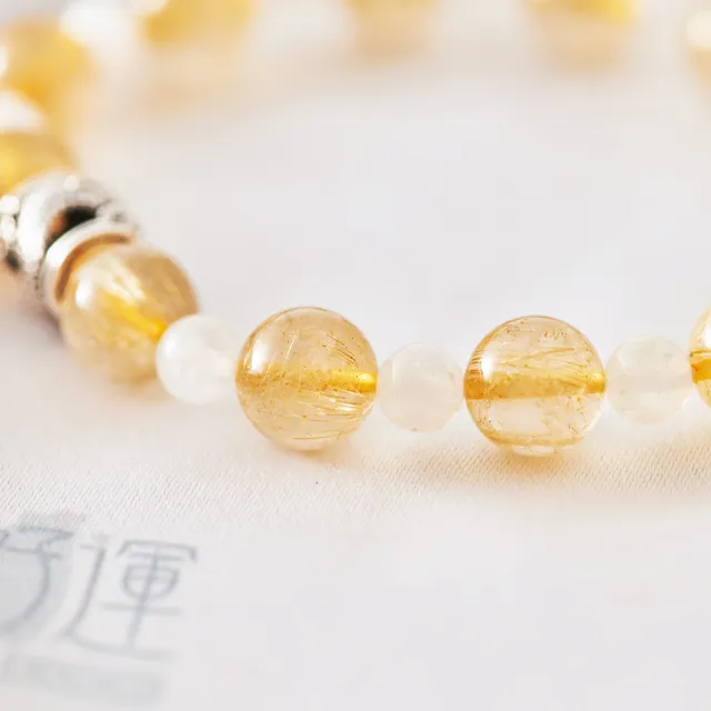 【咕咕好運GoodGoodLuck】福貴雙全男士晶石手練｜《含開光》正財黃髮晶｜避邪擋煞｜聚財助事業(#助戀情)