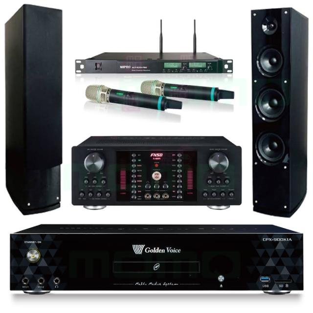 【金嗓】CPX-900 K1A+FNSD A-480N+ACT-8299PRO++AS-138(4TB點歌機+擴大機+無線麥克風+喇叭)