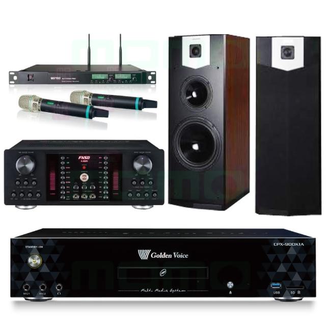 【金嗓】CPX-900 K1A+FNSD A-480N+ACT-8299PRO++SUGAR SK-500V(4TB點歌機+擴大機+無線麥克風+喇叭)