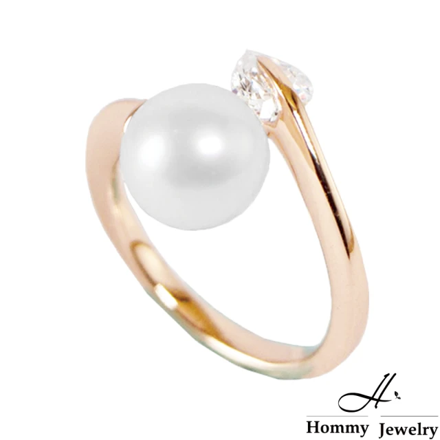 Hommy Jewelry Pure Pearl Transform 碩大全圓珍珠戒指(珍珠)