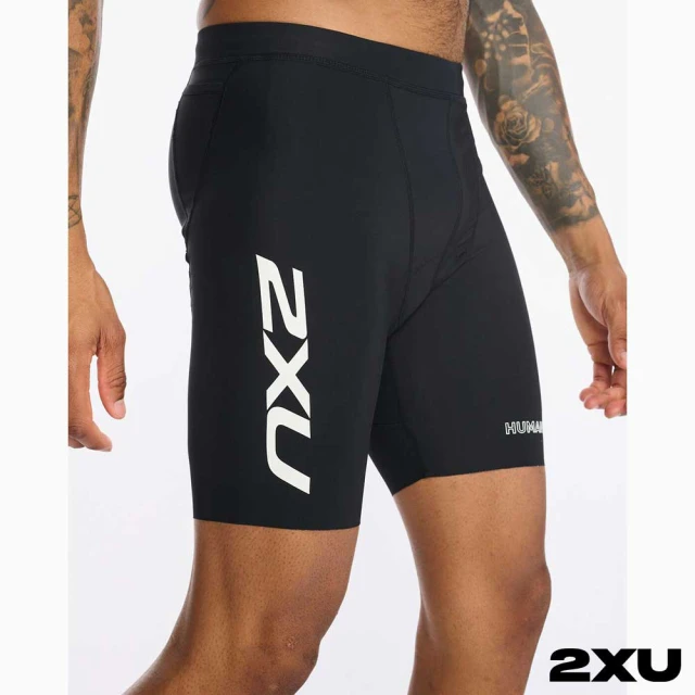 2XU 男 Aero 9吋三鐵褲(黑/白)