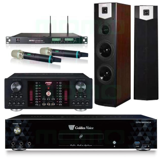 【金嗓】CPX-900 K1A+FNSD A-480N+ACT-8299PRO++SUGAR SK-600V(4TB點歌機+擴大機+無線麥克風+喇叭)