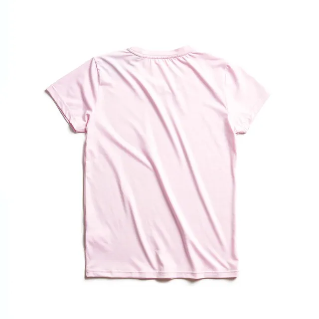 【EDWIN】女裝 涼感圓領短袖T恤(粉色)