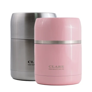 【CLARE 可蕾爾】CLARE晶鑽316全鋼真空燜燒罐-600ml-1入(燜燒罐)