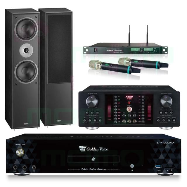 【金嗓】CPX-900 K1A+FNSD A-480N+ACT-8299PRO++Monitor Supreme 802(4TB點歌機+擴大機+無線麥克風+喇叭)