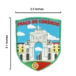 【A-ONE 匯旺】葡萄牙 里斯本四寶世界旅行磁鐵+葡萄牙 商業廣場刺繡徽章2件組彩色磁鐵 冰箱磁(C14+351)