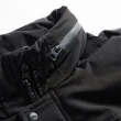 【EDWIN】男裝 異素材剪接鋪棉背心(黑色)