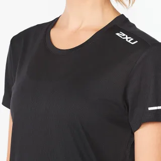 【2XU】女 AERO運動短袖(黑/反光銀)