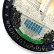【A-ONE 匯旺】美國華盛頓冰箱便簽留言貼+美國 華盛頓紀念碑電繡刺繡2件組紀念磁鐵療癒小物 I(C105+214)