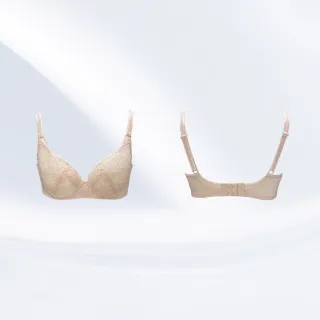 【Swear 思薇爾】花菲系列B-E罩蕾絲包覆女內衣(淡杏色)_出清品