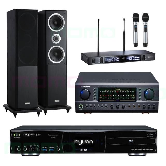 【音圓】N2-350+TDF P-650+TEV TR-9100+W-260(4TB伴唱機+專業綜合歌唱擴大機+無線麥克風+落地式喇叭)