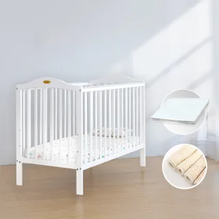 【i-smart】卡莉絲嬰兒床+杜邦床墊+尿墊(小床三件組)
