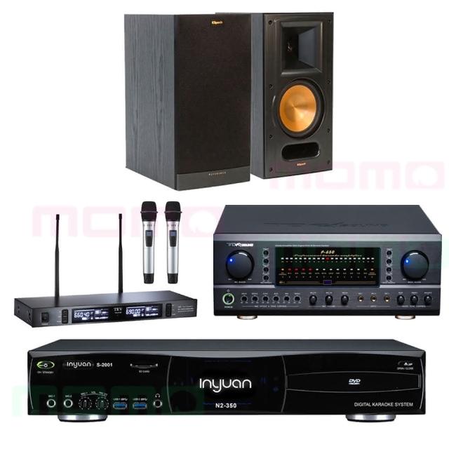 【音圓】N2-350+TDF P-650+TEV TR-9100+RB-61II(4TB伴唱機+綜合擴大機+無線麥克風+書架型喇叭)