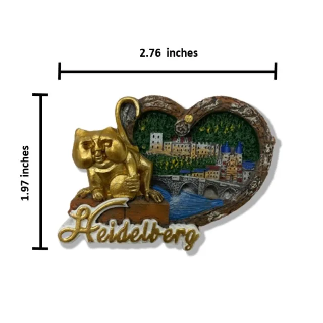 【A-ONE 匯旺】德國海德堡創意地標磁鐵+羅蕾萊補丁2件組吸鐵紀念品 補習班黑板磁鐵(C110+127)