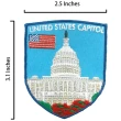 【A-ONE 匯旺】美國華盛頓DC辦公磁鐵+美國 國會大廈Patch刺繡士氣章2件組伴手禮物(C132+246)