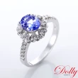 【DOLLY】18K金 天然丹泉石鑽石戒指(001)