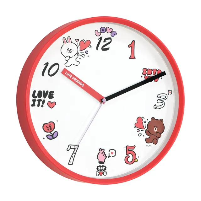 【CarryPlus】LINE FRIENDS 瘋狂愛掛鐘 靜音時鐘(官方授權)