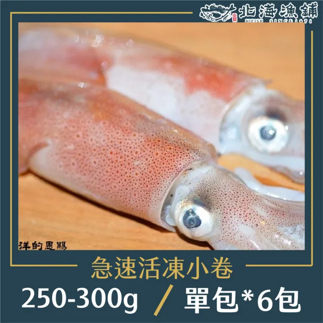 【北海漁鋪】船內急速活凍小卷 250-300g*6包