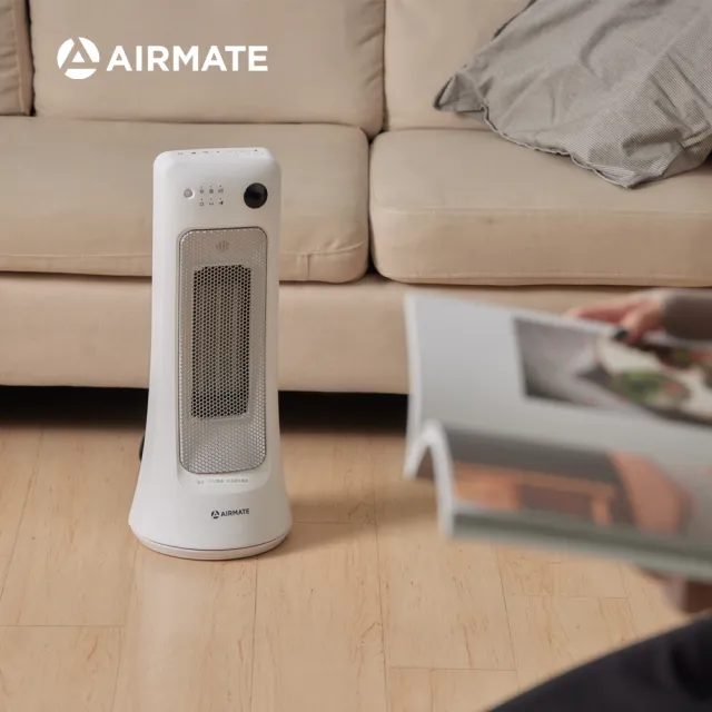 【AIRMATE 艾美特】人體感知遙控陶瓷電暖器HP12109R(過熱保護傾倒斷電)