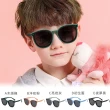 【ALEGANT】輕旅童遊兒童專用輕量矽膠彈性太陽眼鏡3-10歲 5色可選(UV400圓框偏光墨鏡)
