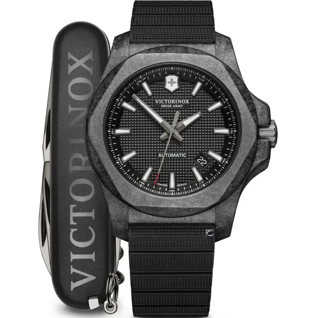 【VICTORINOX 瑞士維氏】I.N.O.X. Carbon Mechanical 碳纖複合錶殼機械腕錶 618年中慶(VISA-241866.1)