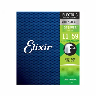 【ELIXIR】19106 Optiweb 電吉他七弦 11-59(原廠公司貨 商品保固有保障)