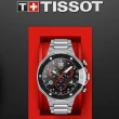 【TISSOT 天梭 官方授權】T-RACE MoToGP計時腕錶男錶 手錶 母親節 禮物(T1414171105700/45mm限量款)