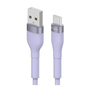【Ringke】USB A 轉 Type-C Fast Charging Pastel Cable 粉彩快速充電傳輸線－2M 紫 藍 白 黃(Rearth快充)