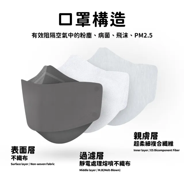【華淨醫材】4D元旦台灣款(成人醫用口罩 10入/盒)