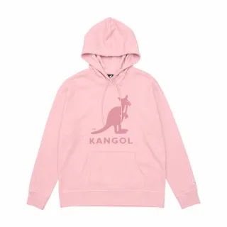 【KANGOL】帽T 粉色 大LOGO 休閒 女(6252105041)