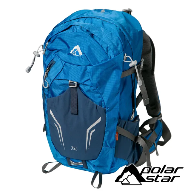 【PolarStar 桃源戶外】透氣網架健行背包35L P22752 共三色(戶外.旅遊.登山背包.後背包.肩背包)