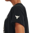 【UNDER ARMOUR】UA 女 Pjt Rock 短袖T-Shirt _1373776-001(黑)