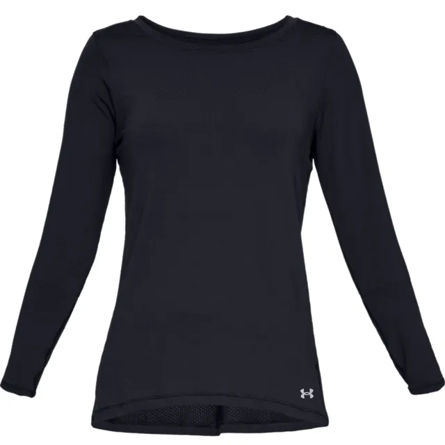 【UNDER ARMOUR】UA 女 HG Armour 長袖T-Shirt _1328966-001(黑)