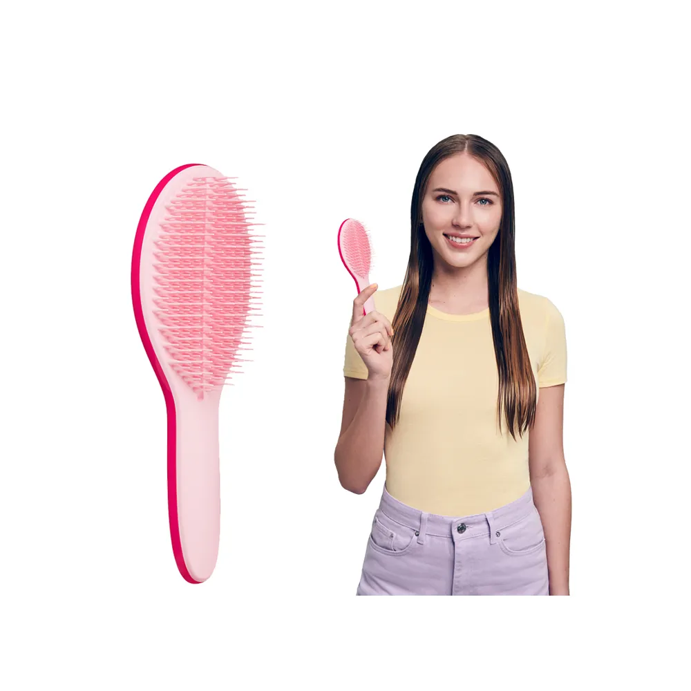 【TANGLE TEEZER 提碁】劍橋完美梳-新款_甜心粉(護髮梳/造型梳/蓬鬆梳/綁頭髮梳/乾髮梳/抗毛躁/王妃梳)