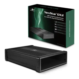【Vantec 凡達克】NexStar DX2 USB3.0 DVD/BD/4K UHD 5.25吋SATA光碟燒錄機外接盒(NST-540S3-BK)