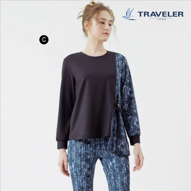 【TRAVELER 旅行者】女款消臭吸排抗UV上衣_222TR821.822(抗UV/吸濕排汗)