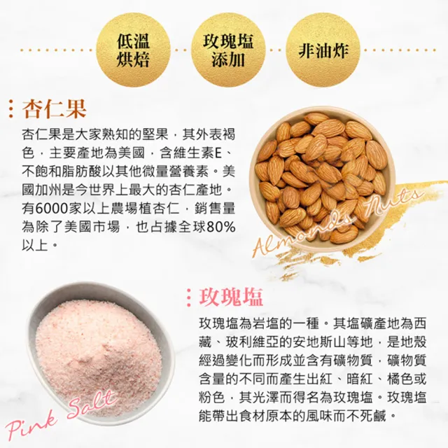 【紅布朗】鹽烤杏仁果(170gX4罐)堅果 健康休閒零食