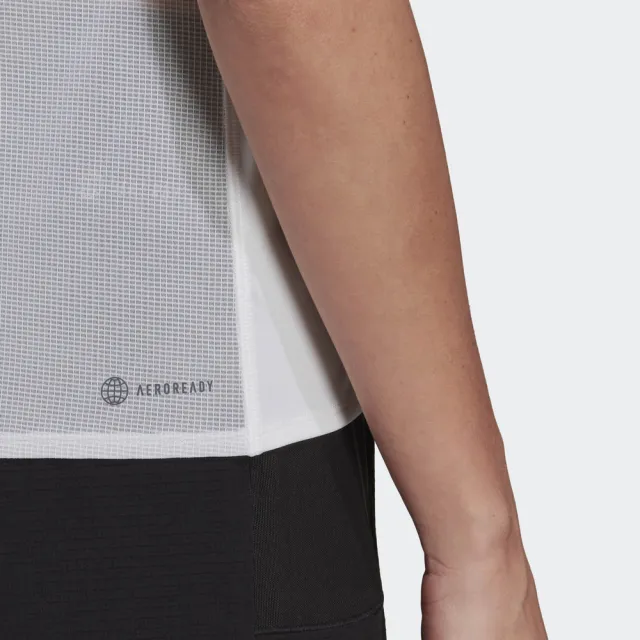 【adidas官方旗艦】AEROREADY 短袖上衣 吸濕排汗 女(HG5074)