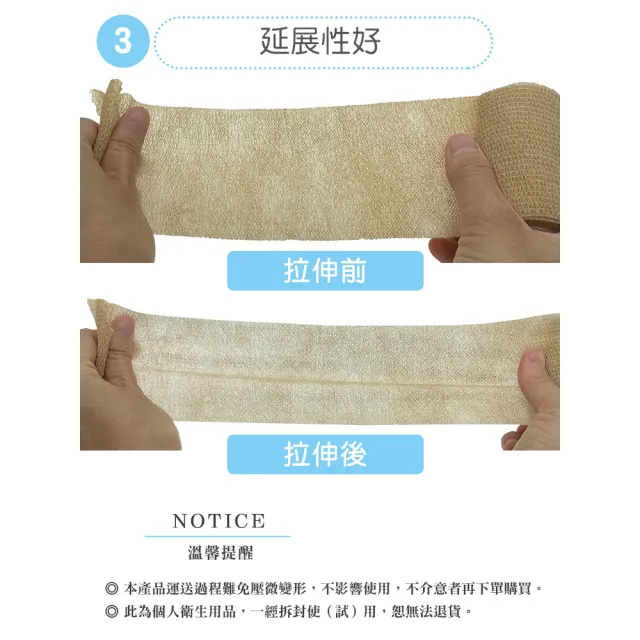 【鞋博士嚴選鞋材】彈力自黏繃帶 彈力運動貼布(彈性繃帶 運動膠帶 運動肌貼 手指保護)