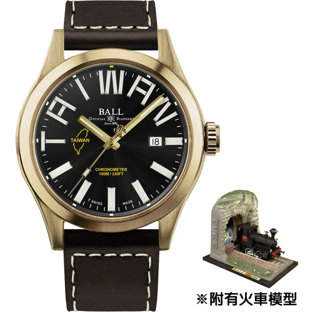 【BALL 波爾】B1_EngineerIII 台灣騰雲號 130周年 天文台認證機械錶 青銅款-43mm(ND2186C-L3C-BK)