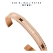 【Daniel Wellington】DW 手環 Emalie 經典雙色手環 玫瑰金x沙漠灰(DW00400011)