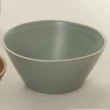 【YU Living 信歐傢居】歐式陶瓷手作壓紋窯變釉沙拉碗 餐碗 碗盤器皿(2色/亞光灰色.卡其色)