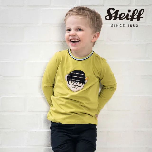 【STEIFF】熊頭童裝 長袖T(長袖上衣)