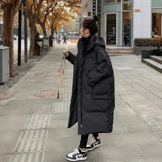 【巴黎精品】現貨+預購 鋪棉外套科技棉大衣麵包服(保暖設計款麵包素面中長款女外套4色v1an11 5J)