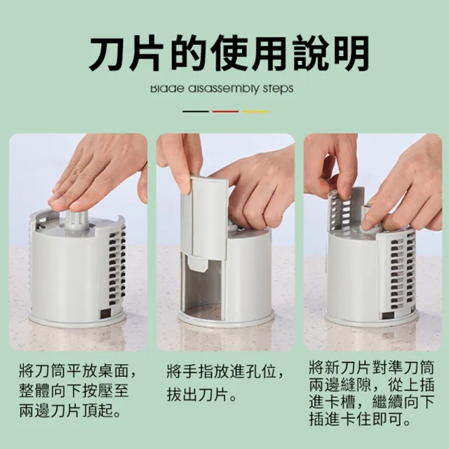 【ANTIAN】家用廚房多功能手搖滾筒暴風切菜器 大口徑大容量刨絲搗碎器 碎肉器 切片機